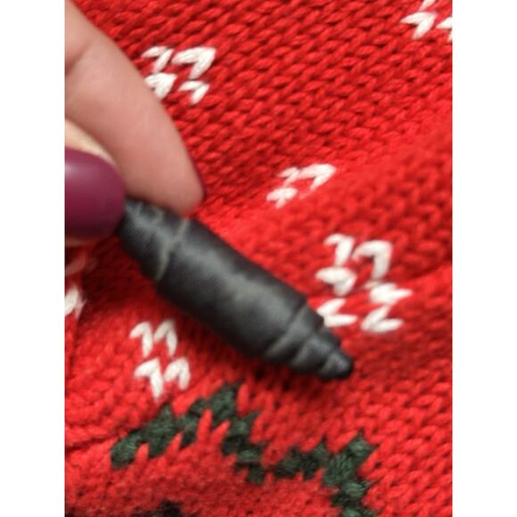 Chaps Ralph Lauren Fair Isle Red Sweater Plus 2x - Picture 3 of 7